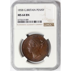 Great Britain, Victoria, 1 Penny 1858, London