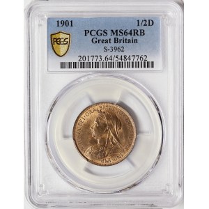 Great Britain, Victoria, 1/2 Penny 1901, London
