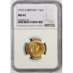 Great Britain, George V, Sovereign 1915, London