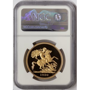 Great Britain, Elizabeth II, 5 Sovereign 1980, London