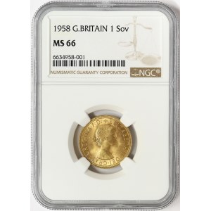 Great Britain, Elizabeth II, Sovereign 1958, London