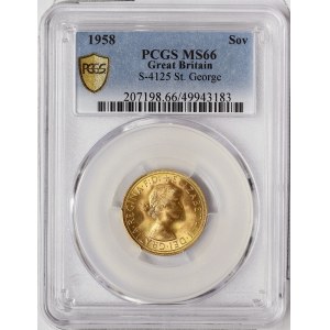 Great Britain, Elizabeth II, Sovereign 1958, London