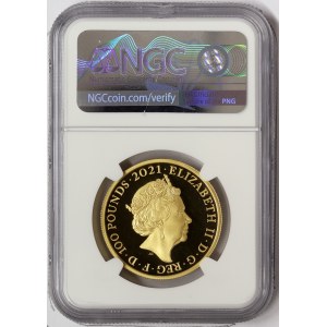 Great Britain, Elizabeth II, 100 Pounds 2021, London