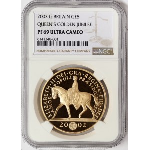 Great Britain, Elizabeth II, 5 Pounds 2002, London