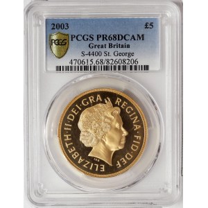 Velká Británie, Alžběta II, 5 liber 2003, Londýn