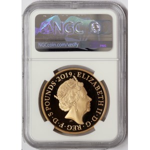 Great Britain, Elizabeth II, 5 Pounds 2019, London