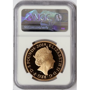 Great Britain, Elizabeth II, 5 Pounds 2019, London