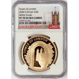 Great Britain, Elizabeth II, 5 Pounds 2020, London