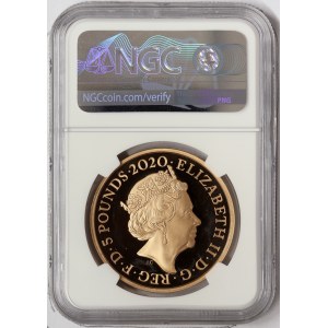 Great Britain, Elizabeth II, 5 Pounds 2020, London