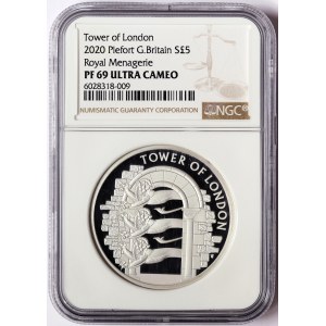 Great Britain, Elizabeth II, 5 Pounds (Piefort) 2020, London