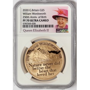 Great Britain, Elizabeth II, 5 Pounds 2020, London