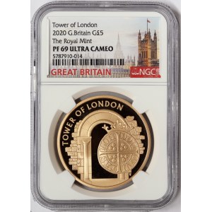 Great Britain, Elizabeth II, 5 Pounds 2020, London