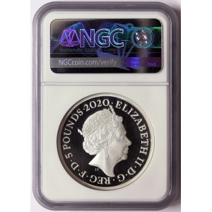 Great Britain, Elizabeth II, 5 Pounds 2020, London