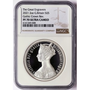 Great Britain, Elizabeth II, 5 Pounds 2021, London