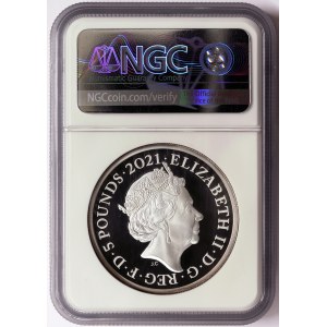 Great Britain, Elizabeth II, 5 Pounds 2021, London