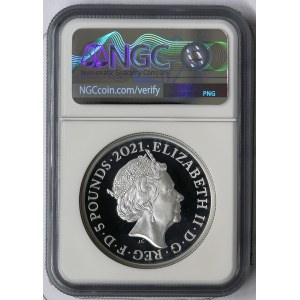 Great Britain, Elizabeth II, 5 Pounds 2021, London