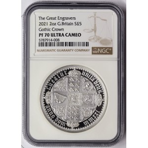 Great Britain, Elizabeth II, 5 Pounds 2021, London