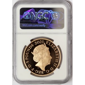 Great Britain, Elizabeth II, 5 Pounds 2021, London