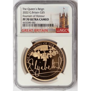 Great Britain, Elizabeth II, 5 Pounds 2022, London