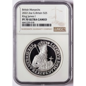 Great Britain, Elizabeth II, 5 Pounds 2022, London