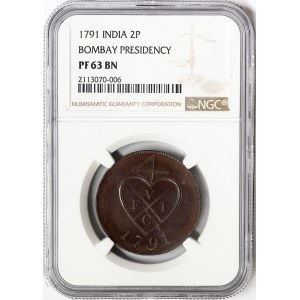 India, Bombay Presidency, 2 Paisas 1791