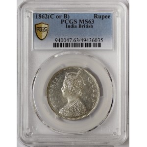 India, Victoria, 1 Rupee 1862