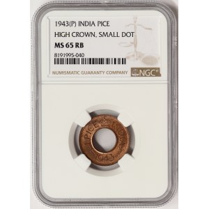 India, George VI, Pice 1943, P