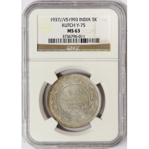 India, Kutch, George VI, 5 Kori 1937