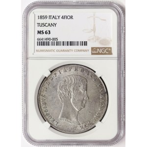 Florence, Tuscany, Leopoldo II, Francescone 1859