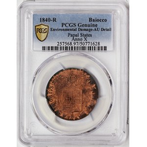 Papal State, Gregorio XVI, 1 Baiocco 1840