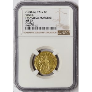 Venice, Francesco Morosini, Zecchino n.d.