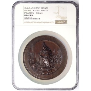 Venice, Provisional Government, Medal for the uprising against Austria 1848