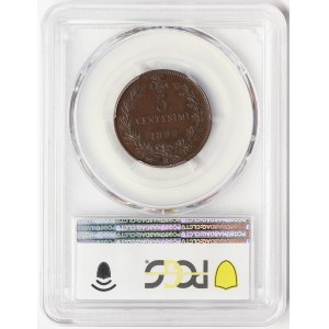 Royaume d'Italie, Umberto I, 5 Centesimi 1896, Rome
