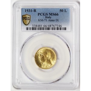 Kingdom of Italy, Vittorio Emanuele III, 50 Lire 1931, Rome