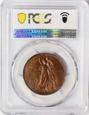 Königreich Italien, Vittorio Emanuele III, 10 Centesimi 1911, Rom