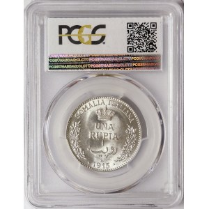 Italian Somalia, Vittorio Emanuele III, 1 Rupia 1915, Rome