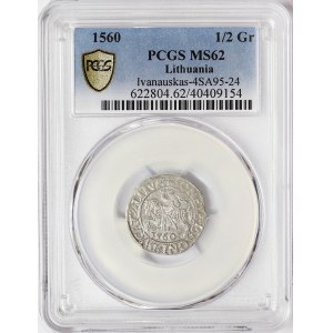 Lithuania, Sigismund II Augustus, 1/2 Groat 1560