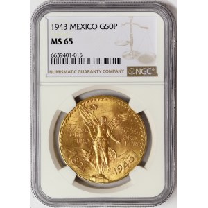 Mexico, Second Republic, 50 Pesos 1943