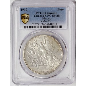 Mexico, Second Republic, 1 Peso 1910, Mexico City