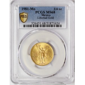 Mexico, Second Republic, 1/4 Onza 1981, Mexico City