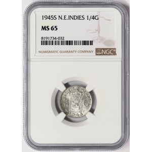 Netherlands East Indies, 1/4 Gulden 1945, S