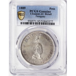 Paraguay, 1 Peso 1889