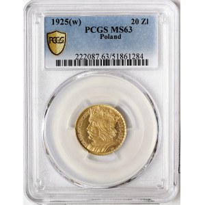 Poland, 20 Zlotych 1925, Warsaw