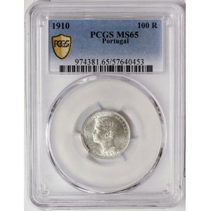 Portugal, Emanuel II, 100 Reis 1910