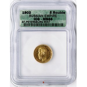 Russia, Nicholas II, 5 Roubles 1902