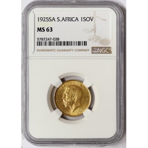 South Africa, George V, Sovereign 1925, Pretoria