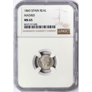 Spain, Isabel II, 1 Real 1860, Madrid