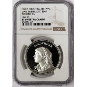 Switzerland, Shooting festival, 50 Francs 2006