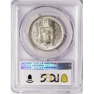 Switzerland, 5 Francs 1952