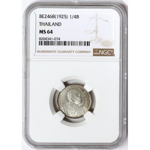 Thailand, Rama VI, 1/4 Baht BE2468 (1925)